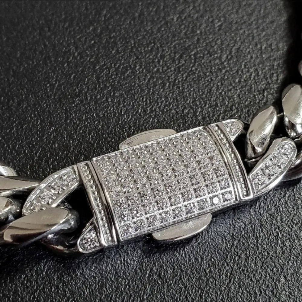Diamond Clasp Necklace & Bracelet Set